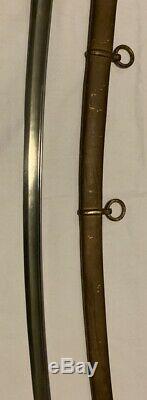 1864 Civil War Cavalry Sword Emerson & Silver Saber Scabbard DFM Model 1860