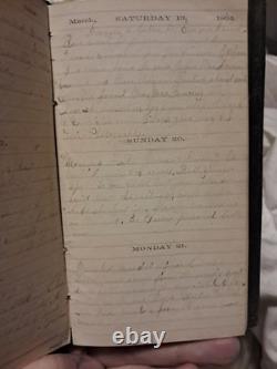 1864 Civil War Era Diary 65+ Handwritten Pages Woman's Journal NY