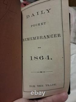 1864 Civil War Era Diary 65+ Handwritten Pages Woman's Journal NY