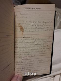 1864 Civil War Era Diary 65+ Handwritten Pages Woman's Journal NY