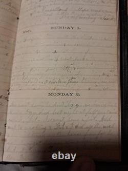 1864 Civil War Era Diary 65+ Handwritten Pages Woman's Journal NY