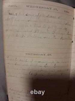 1864 Civil War Era Diary 65+ Handwritten Pages Woman's Journal NY
