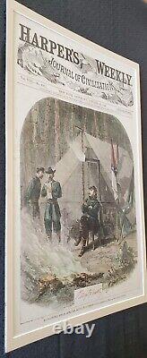 1864 Civil War Union Mjr General Ben Butler Autograph Cut Paper + Harpers Sketch