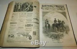 1864 Harper's Weekly Civil War Newspapers Full Year Bound Volume