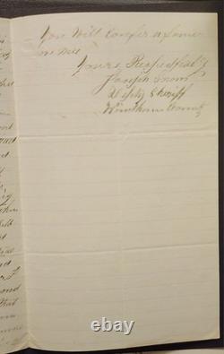1864 Joseph Snow Letter Arrest of A. S. Barton for Mail Robbery & Forgery, Nice