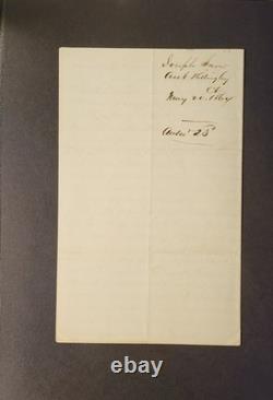 1864 Joseph Snow Letter Arrest of A. S. Barton for Mail Robbery & Forgery, Nice