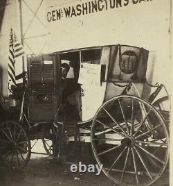 1864 SANITARY FAIR Civil War REV WAR Gen GEORGE WASHINGTON Carriage LANGENHEIM