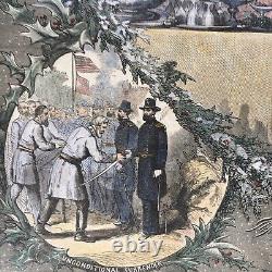 1864 Thomas Nast Abraham Lincoln CIVIL War Harpers Weekly Christmas Engraving