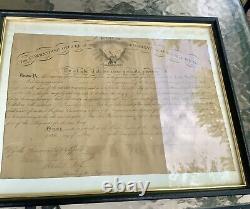 1865 45th Regiment Wisconsin Sgned Colonel Henry F. Belitz Ernest Hook Civil War