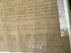 1865 45th Regiment Wisconsin Sgned Colonel Henry F. Belitz Ernest Hook Civil War