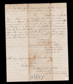 1865 Civil War Letter 4th NH Infantry Officer & Battle of the Crater Veteran