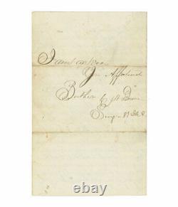 1865 Civil War Letter by 8th Illinois Surgeon Re Death of 46th Illinois Officer