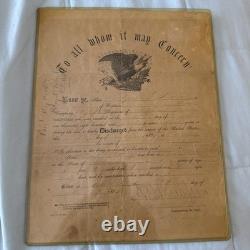 1865 Civil War Union Army Discharge George S. Willis Co. E, Paid May 24