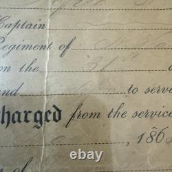 1865 Civil War Union Army Discharge George S. Willis Co. E, Paid May 24