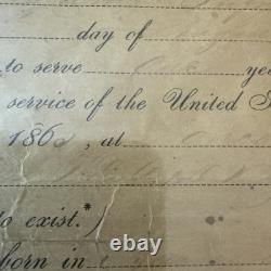 1865 Civil War Union Army Discharge George S. Willis Co. E, Paid May 24