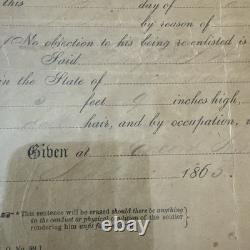 1865 Civil War Union Army Discharge George S. Willis Co. E, Paid May 24