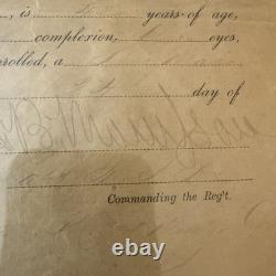 1865 Civil War Union Army Discharge George S. Willis Co. E, Paid May 24