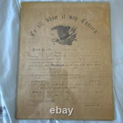 1865 Civil War Union Army Discharge George S. Willis Co. E, Paid May 24