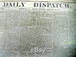 1865 Confederate Civil War newspaper w BATTLE OF FRANKLIN-Nashville TENNESSEE