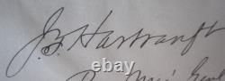 1865 John F. Hartranft Signed Signature Major General Civil War Pa. Governor