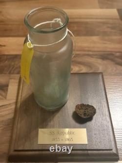 1865 S. S. Republic Civil War Shipwreck Preserve Bottle with Cork- COA DVD Rare