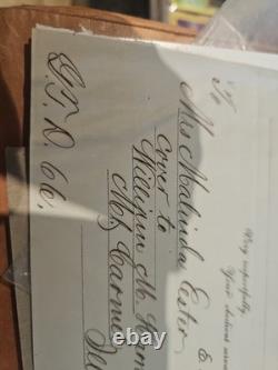 1866 Civil War Letter Of Award To Widow 1866 Civil War Letter Of Award To Widow