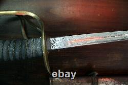 1872 Post Civil War American Cavalry Officers Sword & Scabbard Pasquale & Son SF