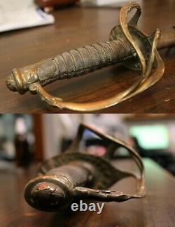 1872 Post Civil War American Cavalry Officers Sword & Scabbard Pasquale & Son SF