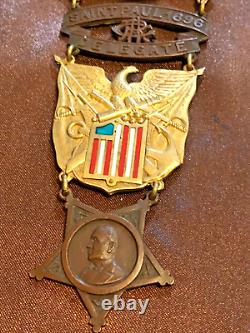1896 CIVIL WAR G. A. R. DELEGATE 30th NATIONAL ENCAMPMENT ST. PAUL MINNESODA 1896