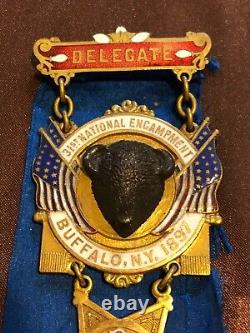 1897 CIVIL WAR G. A. R. 31st NATIONAL ENCAMPMENT BUFFALO, N. Y. 1897