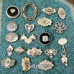 19 Gold CIVIL War Era Brooch/ Pins Lot Mourning Pins, Decorative & Elaborate! Gf