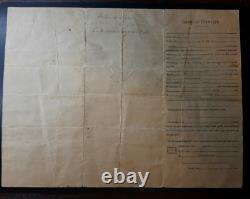 19th Regiment Soldiers Record Civil War Muster Signed Doc 1866 Company B J. Fagan