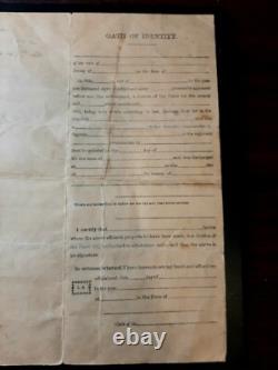 19th Regiment Soldiers Record Civil War Muster Signed Doc 1866 Company B J. Fagan