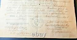 19th Regiment Soldiers Record Civil War Muster Signed Doc 1866 Company B J. Fagan