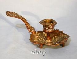 19th century Brass Candleholder Napoleon 3rd Good condition