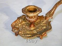 19th century Brass Candleholder Napoleon 3rd Good condition