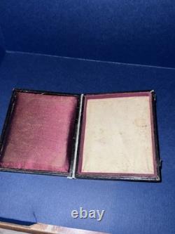 1/4th Plate Tintype Image Of Union Soldier, Standing, Repaired Case, Original