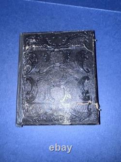 1/4th Plate Tintype Image Of Union Soldier, Standing, Repaired Case, Original