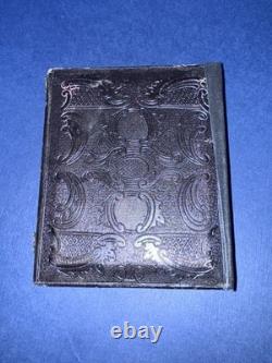 1/4th Plate Tintype Image Of Union Soldier, Standing, Repaired Case, Original