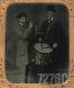 1/6 Tintype Photo CIVIL WAR MUSICIANS Drummer & Flute Player