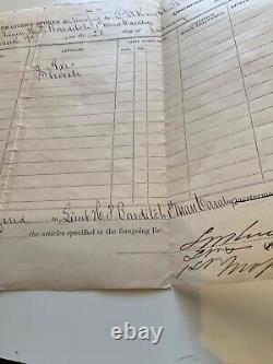 1st Mass CAVALRY SUPPLIES POTOMAC CREEK VA Lt Bowditch Jan 1863 CIVIL WAR 524