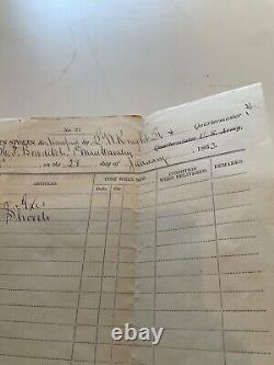 1st Mass CAVALRY SUPPLIES POTOMAC CREEK VA Lt Bowditch Jan 1863 CIVIL WAR 524