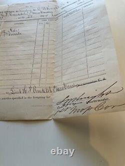 1st Mass CAVALRY SUPPLIES POTOMAC CREEK VA Lt Bowditch Jan 1863 CIVIL WAR 524