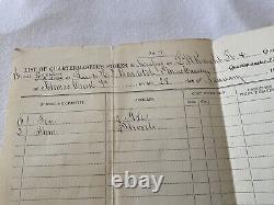 1st Mass CAVALRY SUPPLIES POTOMAC CREEK VA Lt Bowditch Jan 1863 CIVIL WAR 524