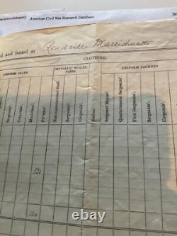 207 CIVIL War Norfolk Va Ft O'rourke Equipment Sgn J Greeley 2d Mass Heavy Arty