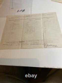 208 CIVIL WAR Reconstruction Era LA FT McCOMB 4 DOCUMENTS PONTCHARTRAIN RR 1866