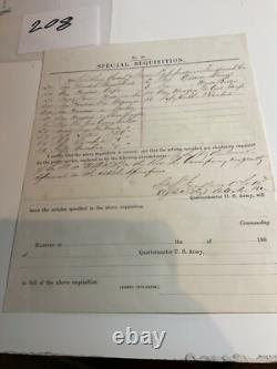 208 CIVIL WAR Reconstruction Era LA FT McCOMB 4 DOCUMENTS PONTCHARTRAIN RR 1866