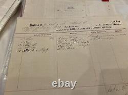 208 CIVIL WAR Reconstruction Era LA FT McCOMB 4 DOCUMENTS PONTCHARTRAIN RR 1866