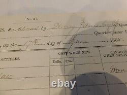 224 Gettysburg Hospital Chief Dr Henry Jane sgd Supply List Alex Va 65 CIVIL WAR