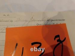 224 Gettysburg Hospital Chief Dr Henry Jane sgd Supply List Alex Va 65 CIVIL WAR